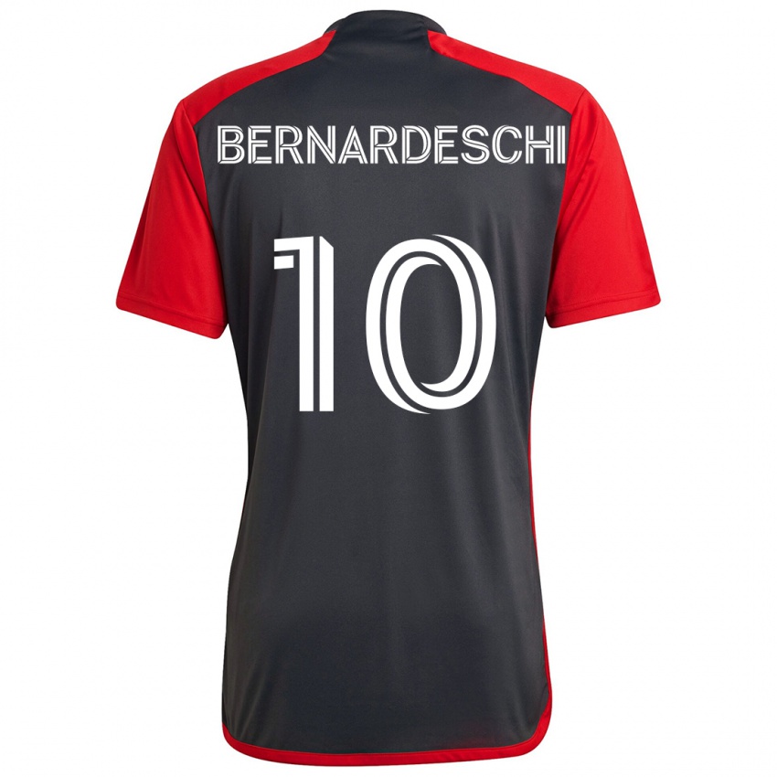 Kinderen Federico Bernardeschi #10 Grijs Rood Thuisshirt Thuistenue 2024/25 T-Shirt