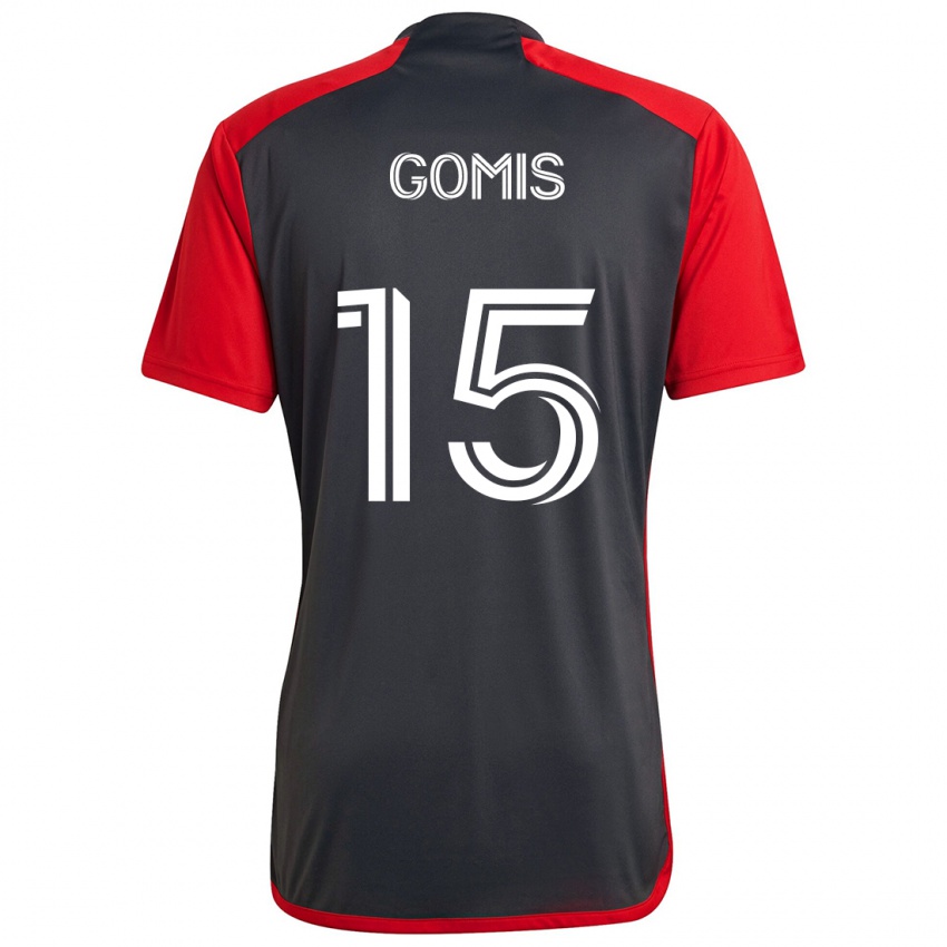 Kinderen Nicksoen Gomis #15 Grijs Rood Thuisshirt Thuistenue 2024/25 T-Shirt