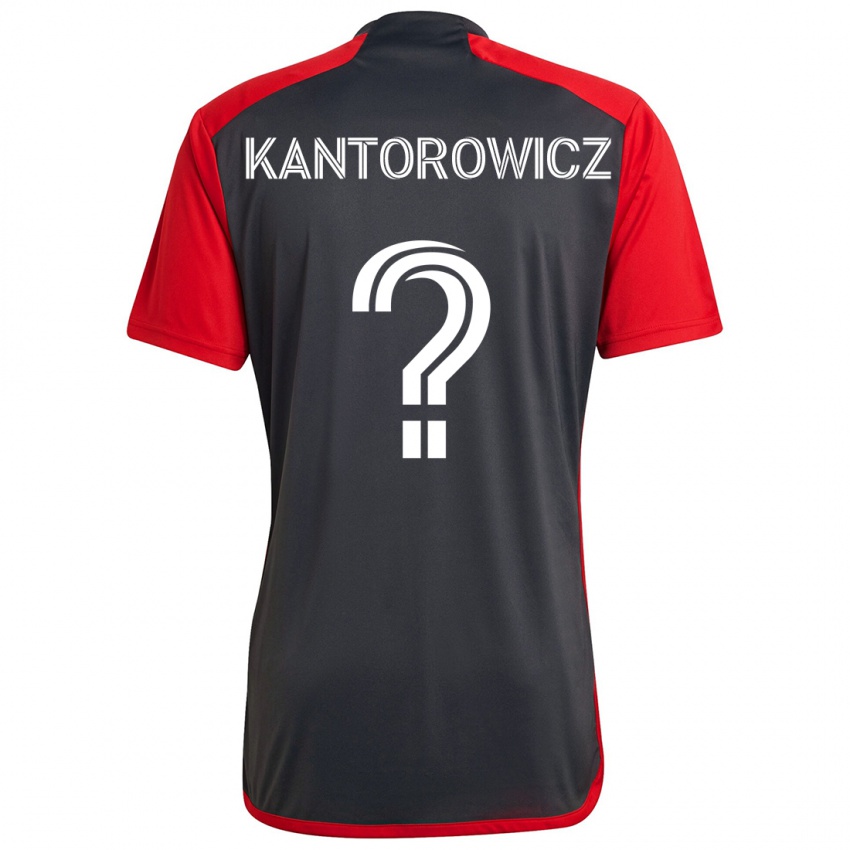 Kinderen Dominic Kantorowicz #0 Grijs Rood Thuisshirt Thuistenue 2024/25 T-Shirt