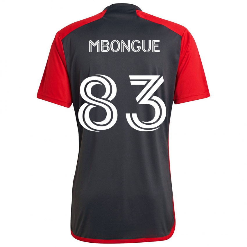 Kinderen Hugo Mbongue #83 Grijs Rood Thuisshirt Thuistenue 2024/25 T-Shirt