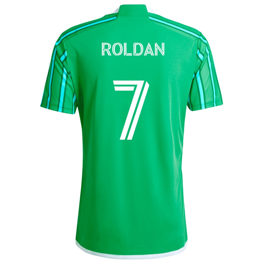 Kinderen Cristian Roldán #7 Groen Wit Thuisshirt Thuistenue 2024/25 T-Shirt