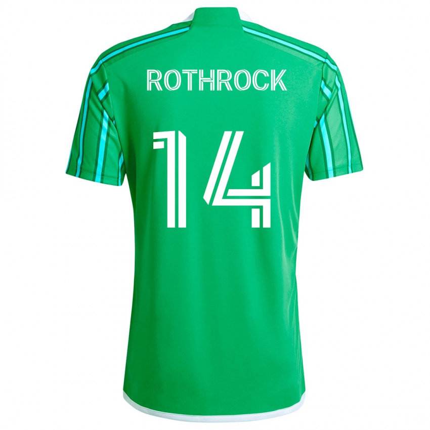 Kinderen Paul Rothrock #14 Groen Wit Thuisshirt Thuistenue 2024/25 T-Shirt