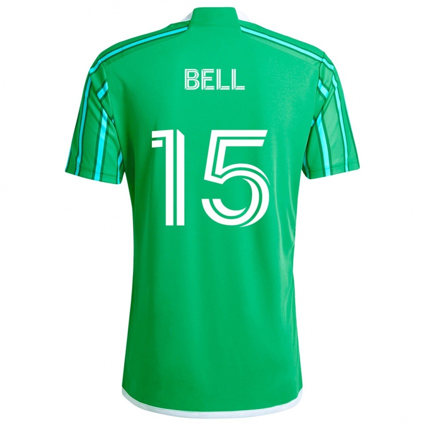 Kinderen Jon Bell #15 Groen Wit Thuisshirt Thuistenue 2024/25 T-Shirt