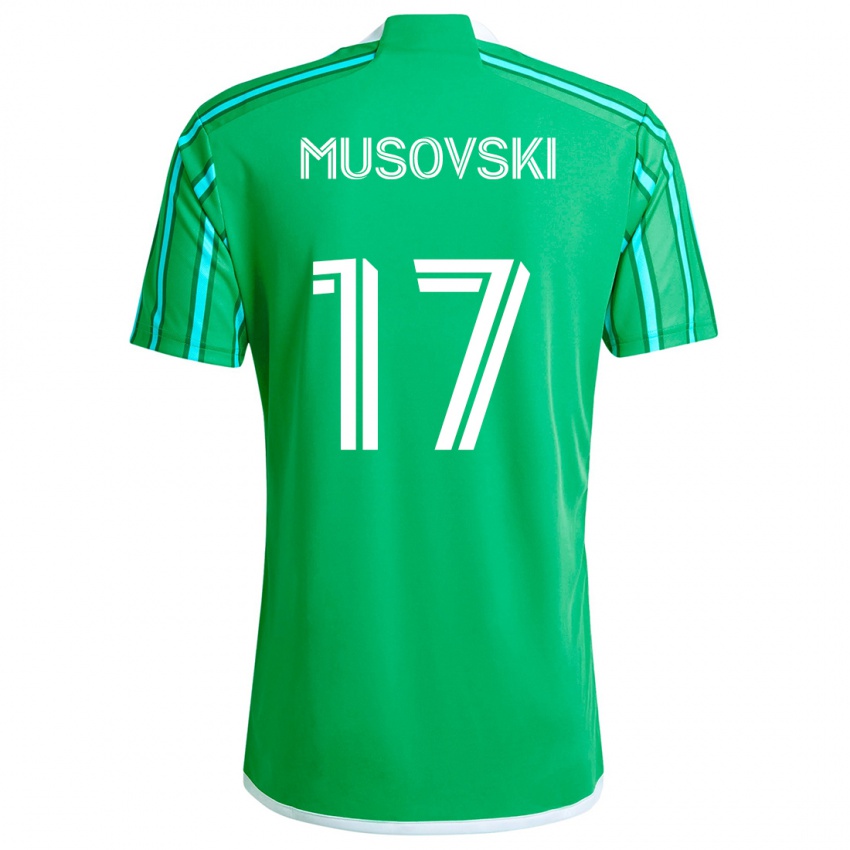 Kinderen Danny Musovski #17 Groen Wit Thuisshirt Thuistenue 2024/25 T-Shirt