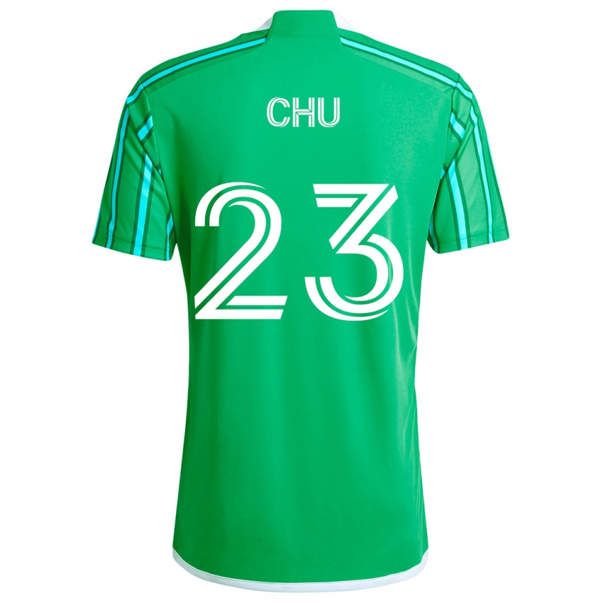 Kinderen Léo Chú #23 Groen Wit Thuisshirt Thuistenue 2024/25 T-Shirt