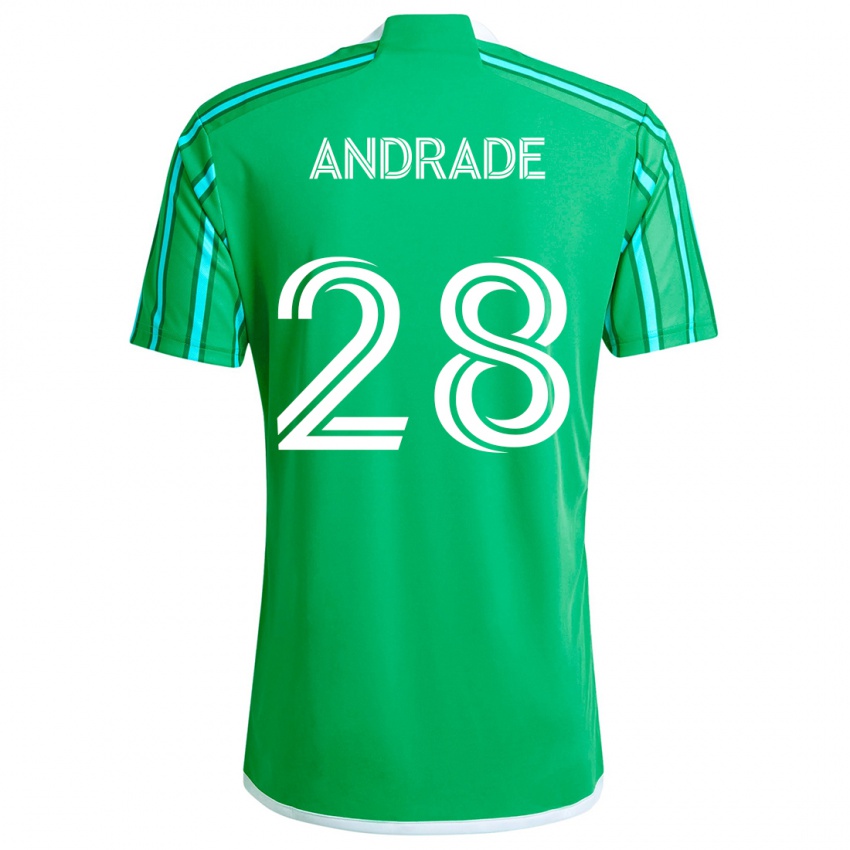 Kinderen Yeimar Gómez Andrade #28 Groen Wit Thuisshirt Thuistenue 2024/25 T-Shirt