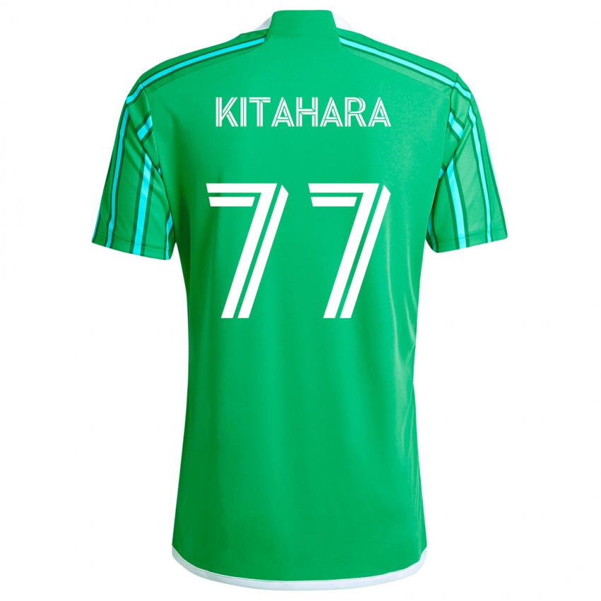 Kinderen Sota Kitahara #77 Groen Wit Thuisshirt Thuistenue 2024/25 T-Shirt