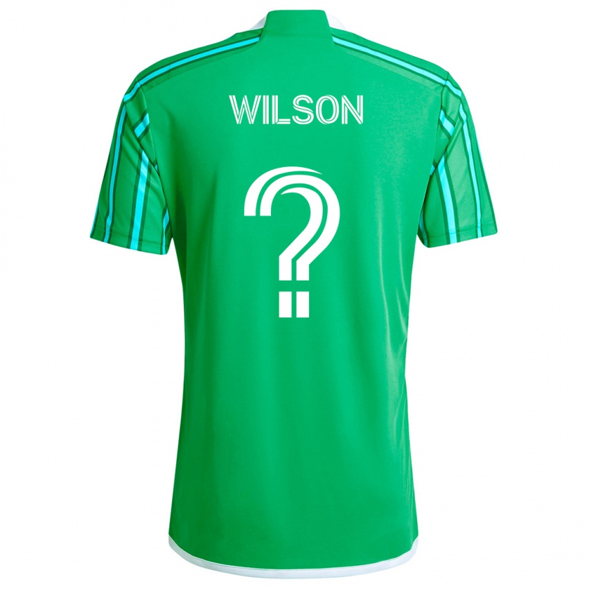 Kinderen Trevor Wilson #0 Groen Wit Thuisshirt Thuistenue 2024/25 T-Shirt