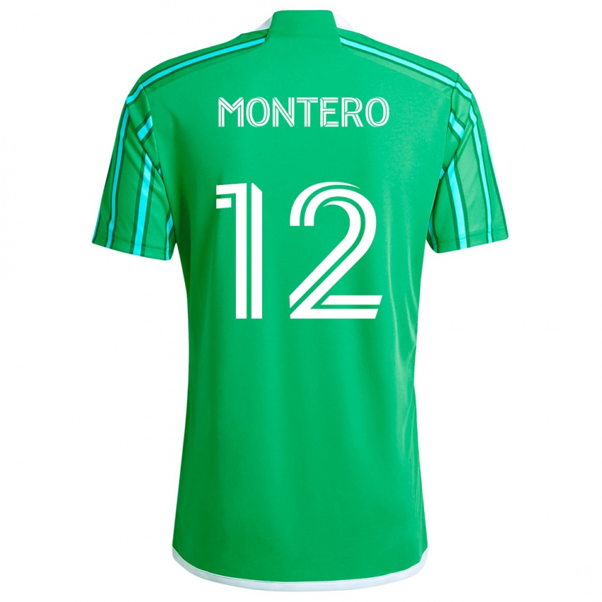 Kinderen Fredy Montero #12 Groen Wit Thuisshirt Thuistenue 2024/25 T-Shirt