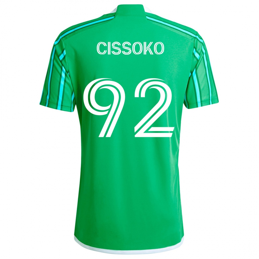 Kinderen Abdoulaye Cissoko #92 Groen Wit Thuisshirt Thuistenue 2024/25 T-Shirt