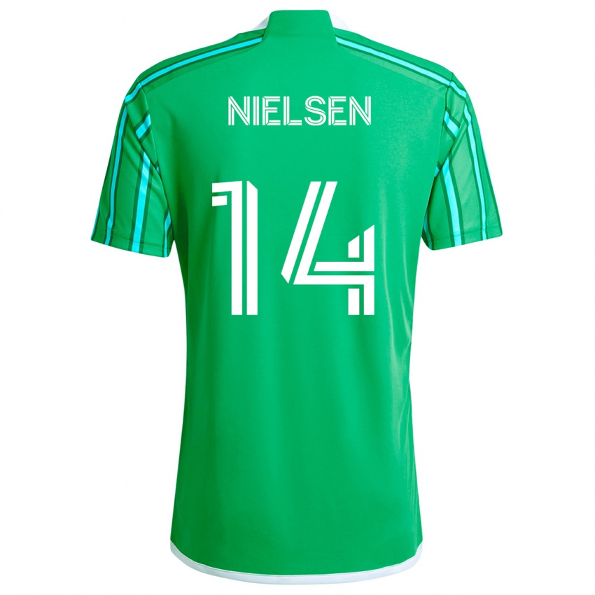 Kinderen Taylor Nielsen #14 Groen Wit Thuisshirt Thuistenue 2024/25 T-Shirt