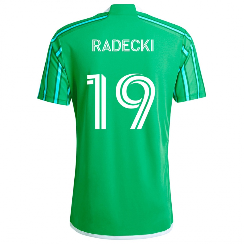 Kinderen Taylor Radecki #19 Groen Wit Thuisshirt Thuistenue 2024/25 T-Shirt