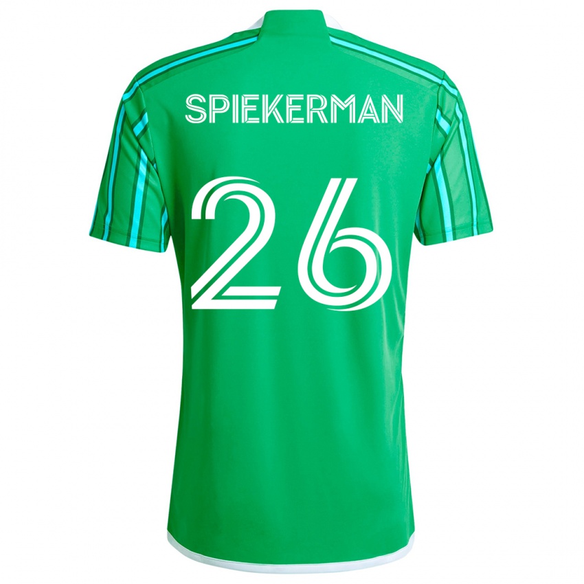 Kinderen Stephanie Spiekerman #26 Groen Wit Thuisshirt Thuistenue 2024/25 T-Shirt