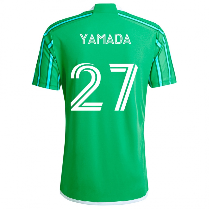 Kinderen Hikari Yamada #27 Groen Wit Thuisshirt Thuistenue 2024/25 T-Shirt