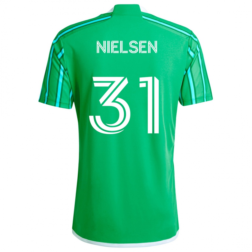 Kinderen Madeline Nielsen #31 Groen Wit Thuisshirt Thuistenue 2024/25 T-Shirt