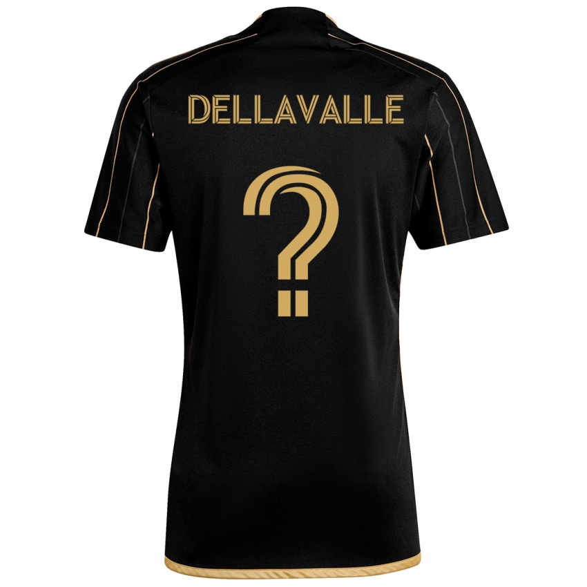 Kinderen Lorenzo Dellavalle #0 Zwart Goud Thuisshirt Thuistenue 2024/25 T-Shirt