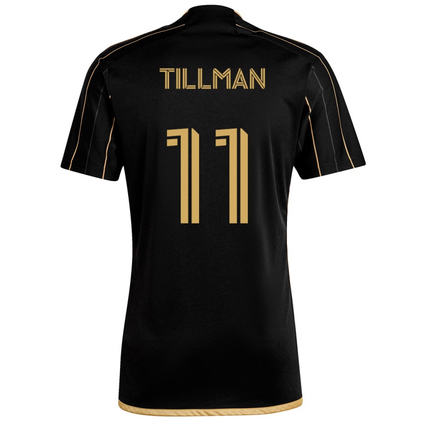 Kinderen Timothy Tillman #11 Zwart Goud Thuisshirt Thuistenue 2024/25 T-Shirt