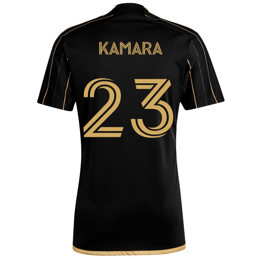 Kinderen Kei Kamara #23 Zwart Goud Thuisshirt Thuistenue 2024/25 T-Shirt