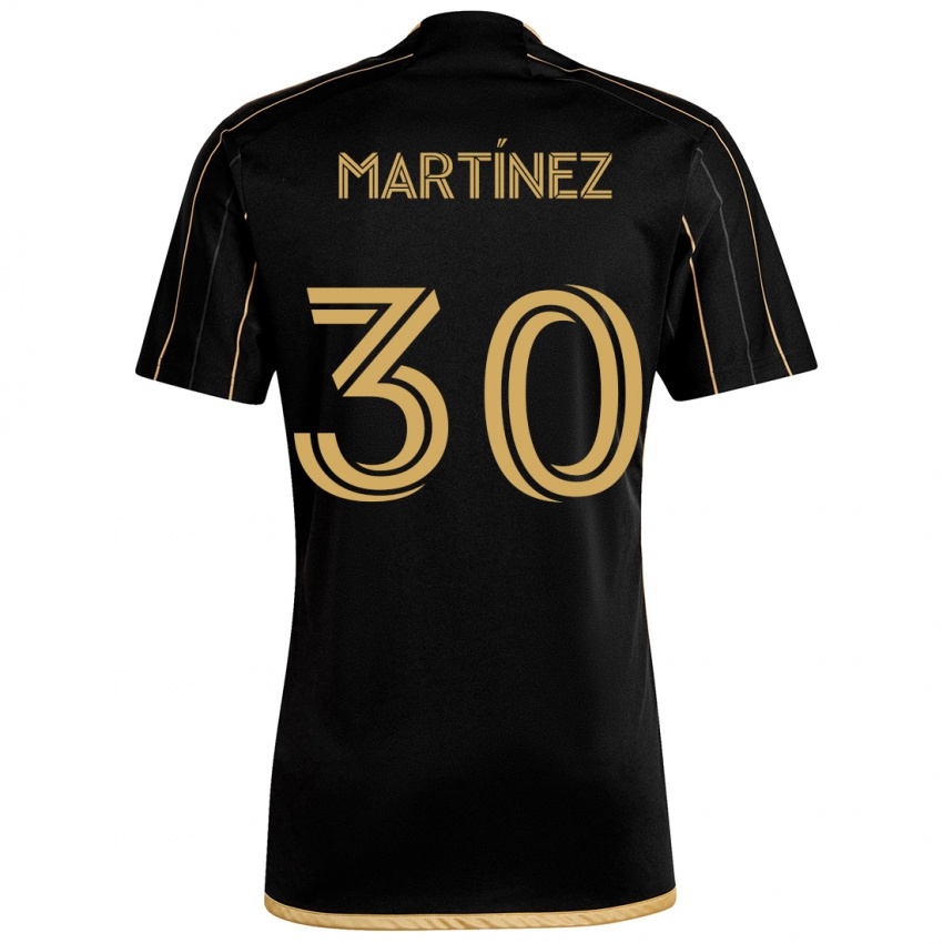 Kinderen David Martínez #30 Zwart Goud Thuisshirt Thuistenue 2024/25 T-Shirt