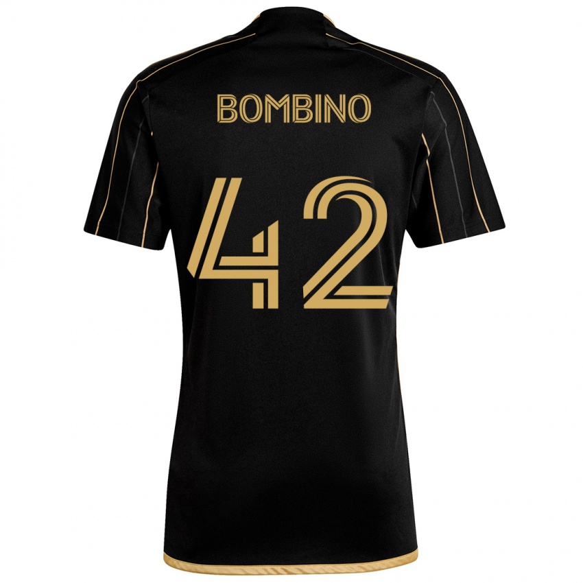 Kinderen Luca Bombino #42 Zwart Goud Thuisshirt Thuistenue 2024/25 T-Shirt