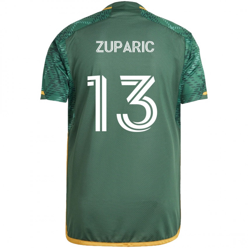 Kinderen Dario Zuparic #13 Groen Oranje Thuisshirt Thuistenue 2024/25 T-Shirt