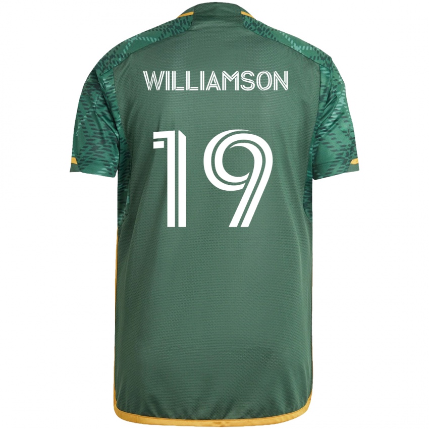 Kinderen Eryk Williamson #19 Groen Oranje Thuisshirt Thuistenue 2024/25 T-Shirt