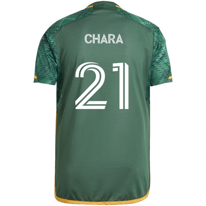 Kinderen Diego Chará #21 Groen Oranje Thuisshirt Thuistenue 2024/25 T-Shirt