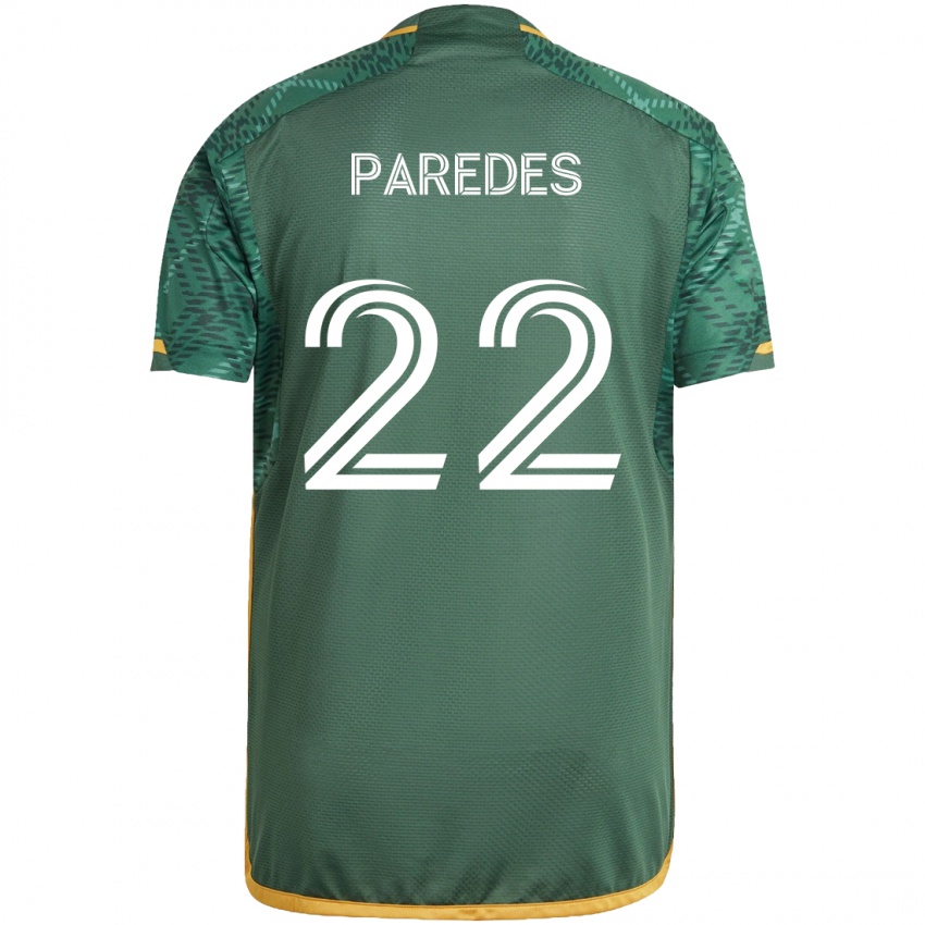 Kinderen Cristhian Paredes #22 Groen Oranje Thuisshirt Thuistenue 2024/25 T-Shirt