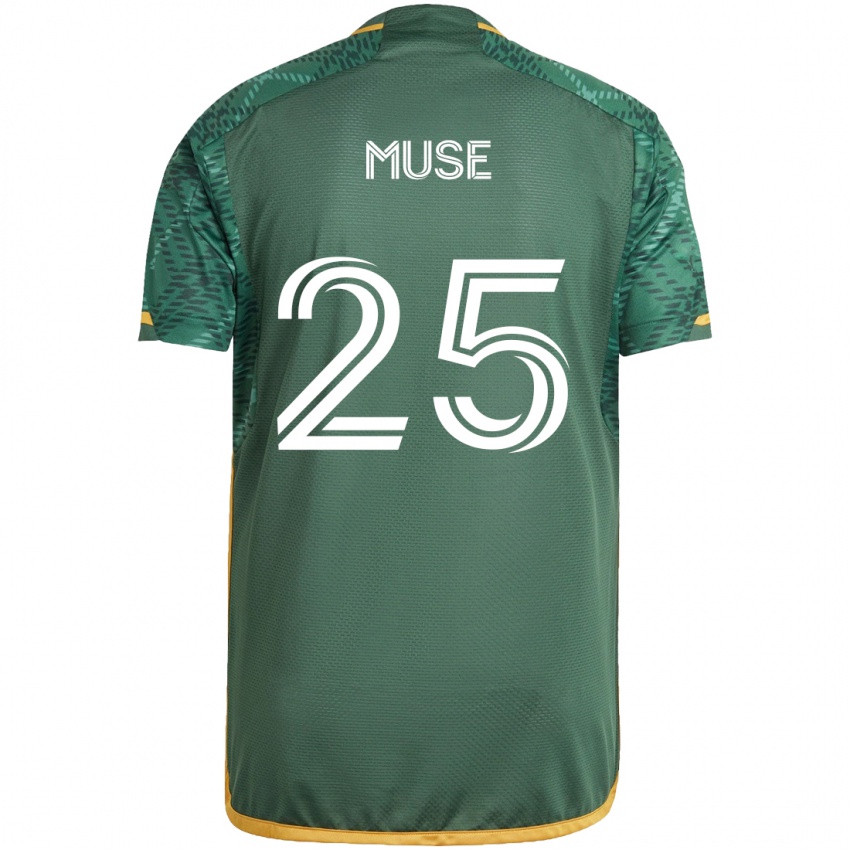 Kinderen Trey Muse #25 Groen Oranje Thuisshirt Thuistenue 2024/25 T-Shirt