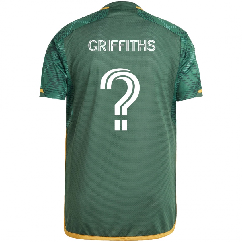 Kinderen Reo Griffiths #0 Groen Oranje Thuisshirt Thuistenue 2024/25 T-Shirt