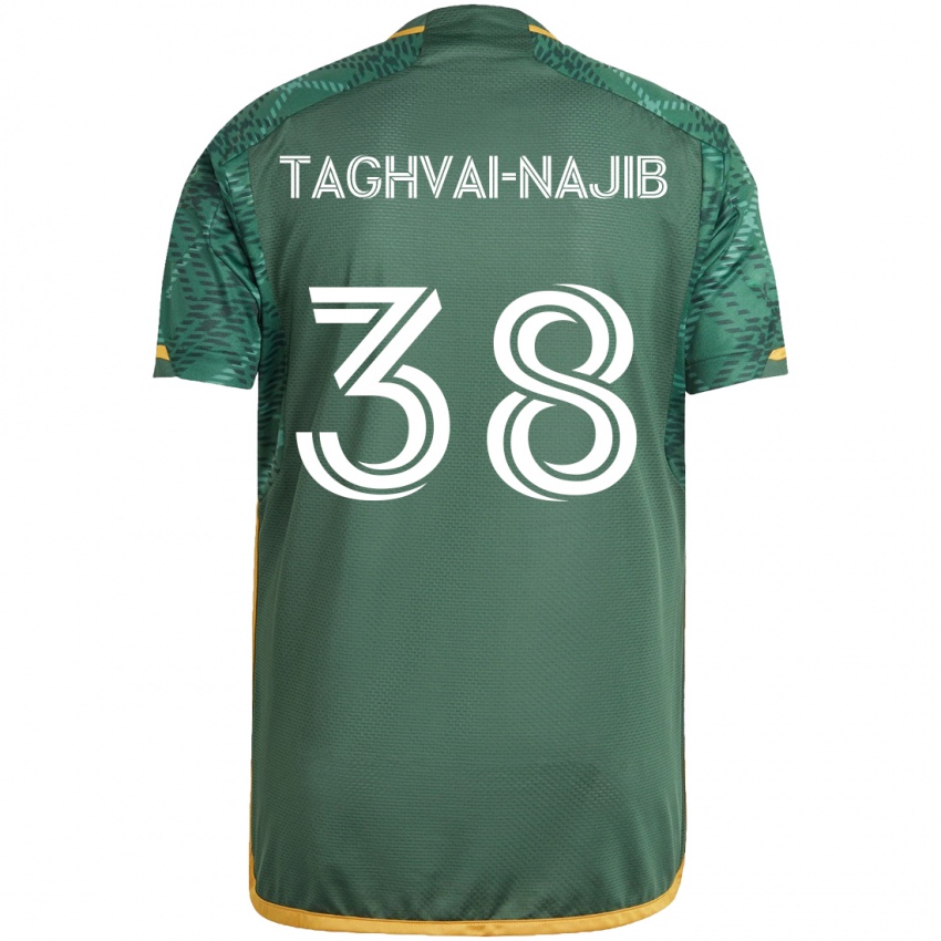 Kinderen Braxton Taghvai-Najib #38 Groen Oranje Thuisshirt Thuistenue 2024/25 T-Shirt