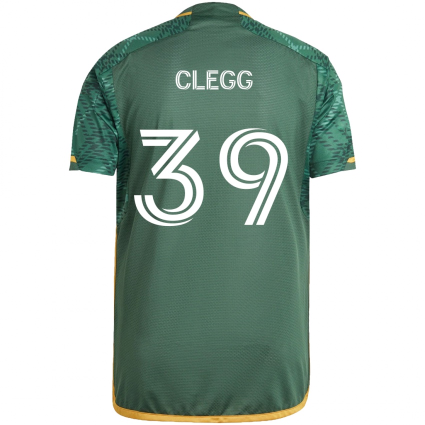 Kinderen Tyler Clegg #39 Groen Oranje Thuisshirt Thuistenue 2024/25 T-Shirt