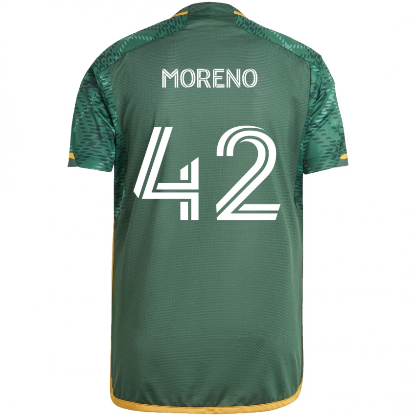 Kinderen Alexis Moreno #42 Groen Oranje Thuisshirt Thuistenue 2024/25 T-Shirt