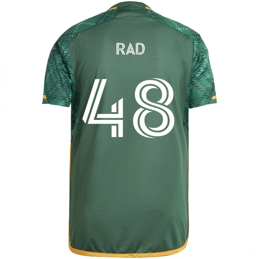 Kinderen Kaveh Rad #48 Groen Oranje Thuisshirt Thuistenue 2024/25 T-Shirt