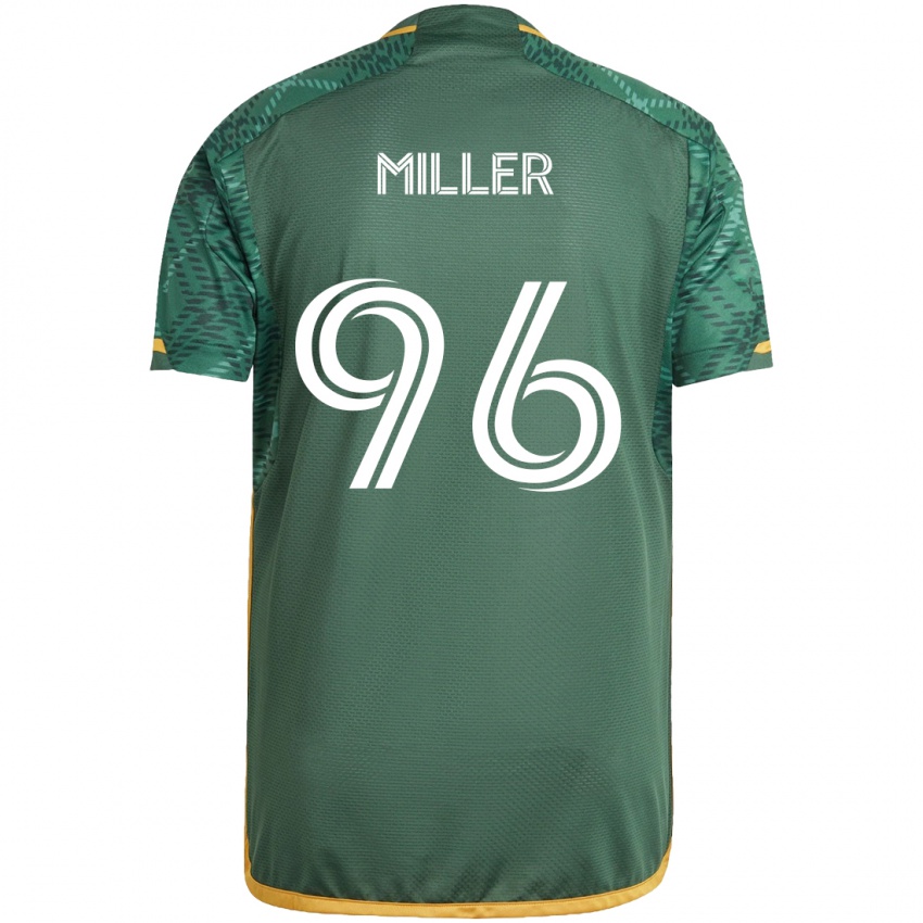 Kinderen Carver Miller #96 Groen Oranje Thuisshirt Thuistenue 2024/25 T-Shirt