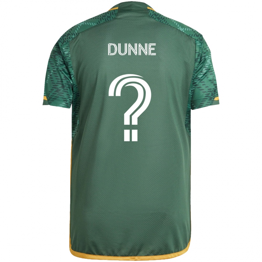 Kinderen Michael Dunne #0 Groen Oranje Thuisshirt Thuistenue 2024/25 T-Shirt