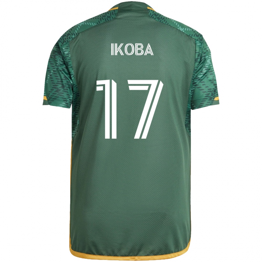 Kinderen Tega Ikoba #17 Groen Oranje Thuisshirt Thuistenue 2024/25 T-Shirt