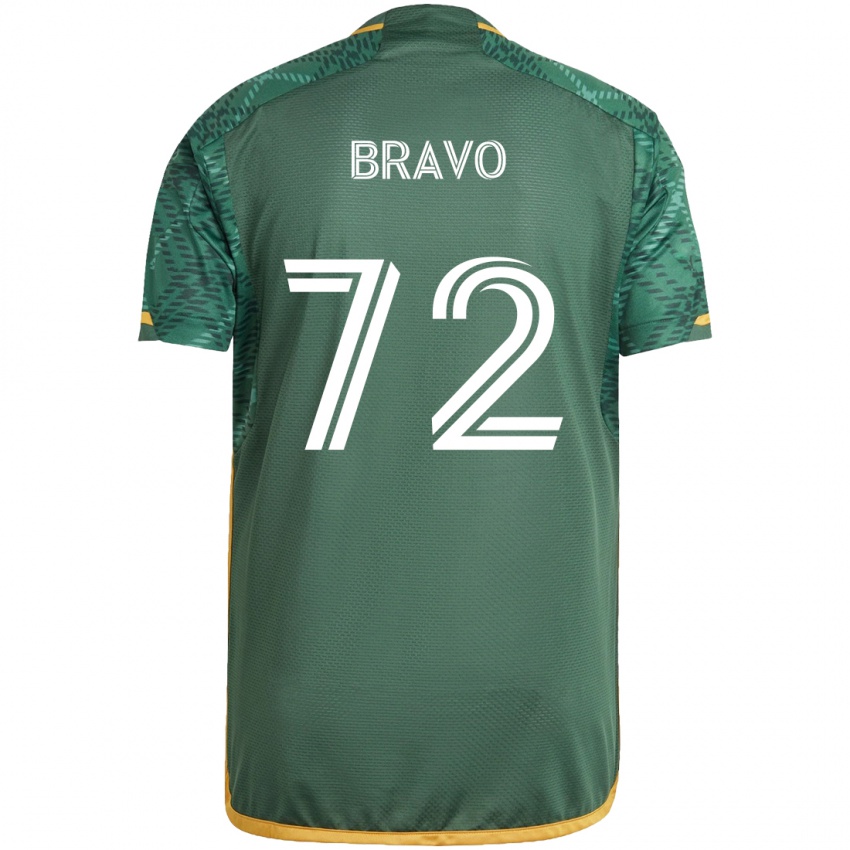 Kinderen Julian Bravo #72 Groen Oranje Thuisshirt Thuistenue 2024/25 T-Shirt