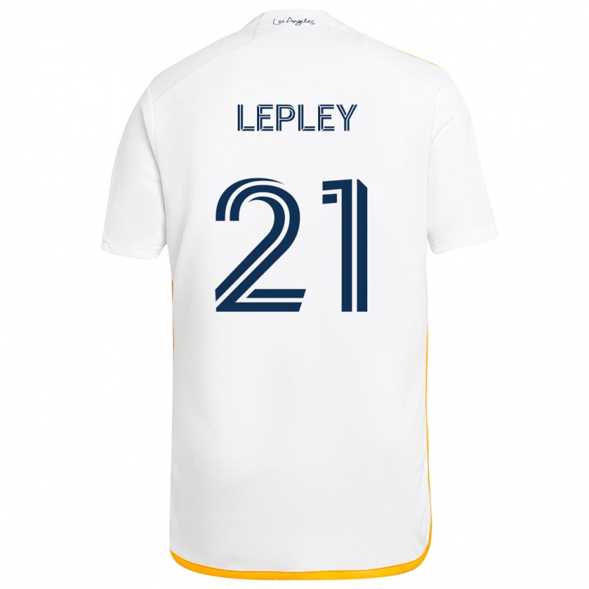 Kinderen Tucker Lepley #21 Wit Geel Thuisshirt Thuistenue 2024/25 T-Shirt