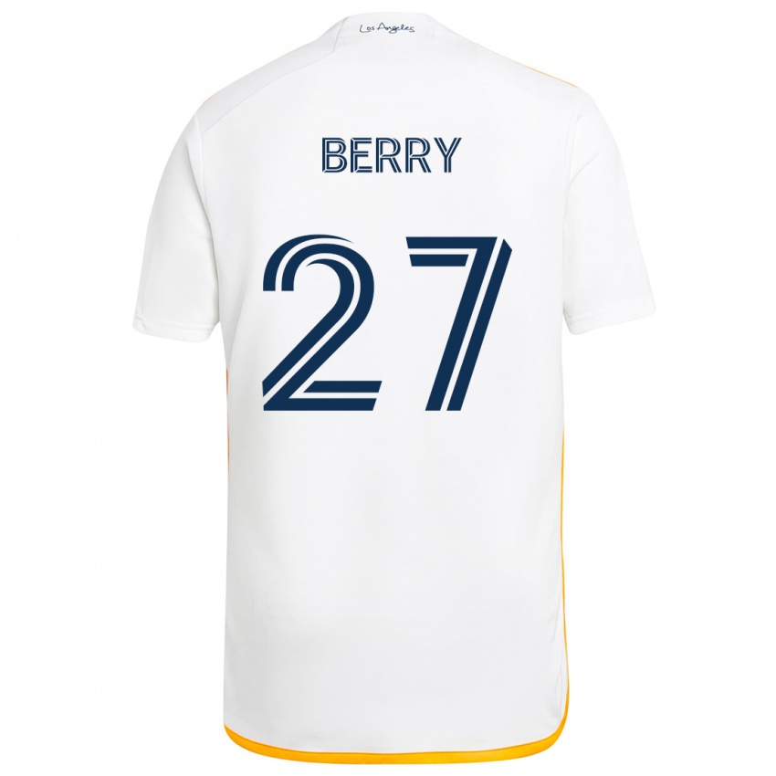 Kinderen Miguel Berry #27 Wit Geel Thuisshirt Thuistenue 2024/25 T-Shirt