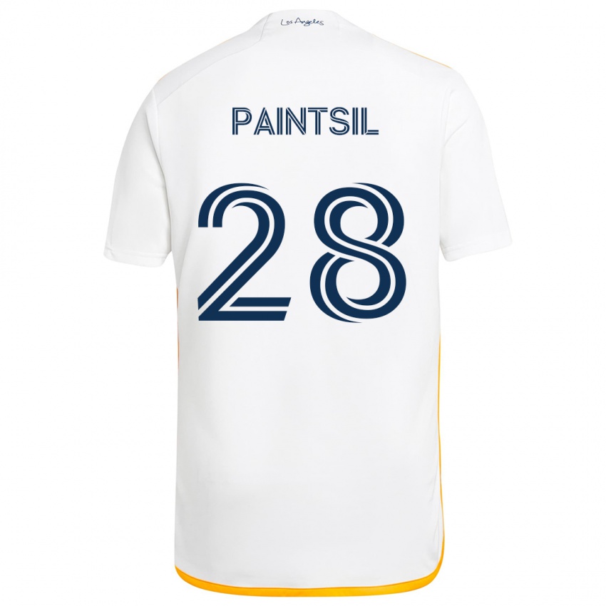 Kinderen Joseph Paintsil #28 Wit Geel Thuisshirt Thuistenue 2024/25 T-Shirt