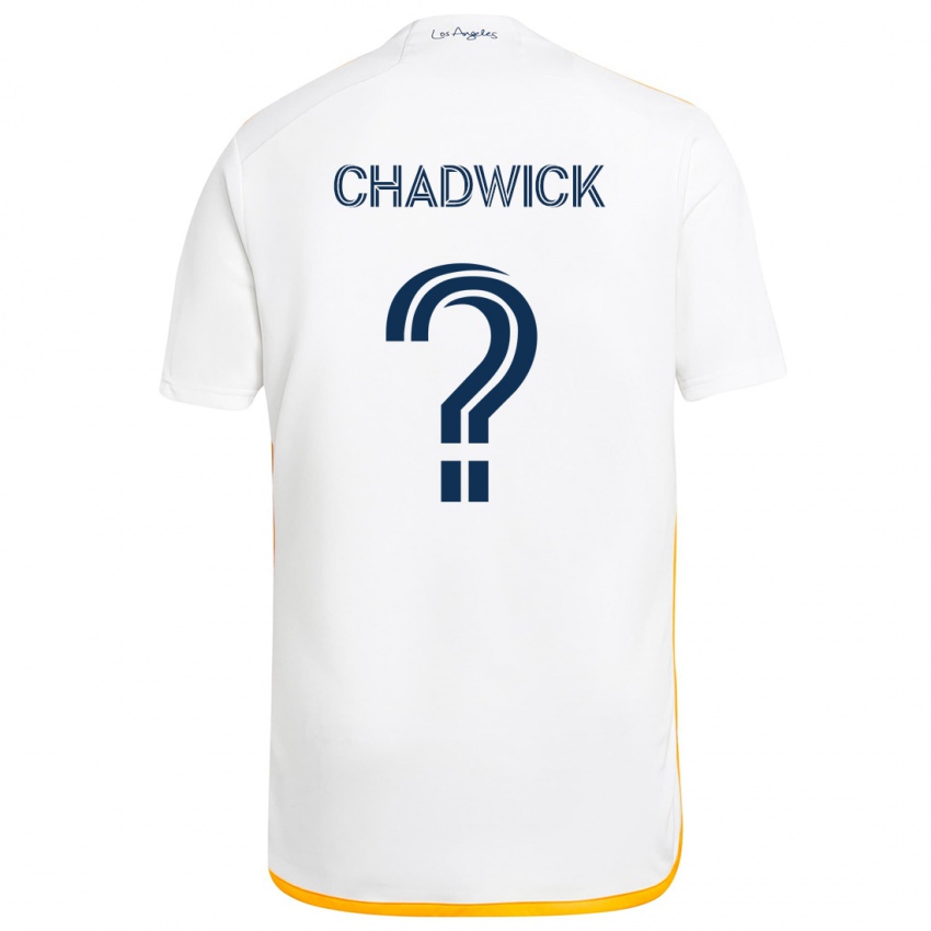 Kinderen Edward Chadwick #0 Wit Geel Thuisshirt Thuistenue 2024/25 T-Shirt