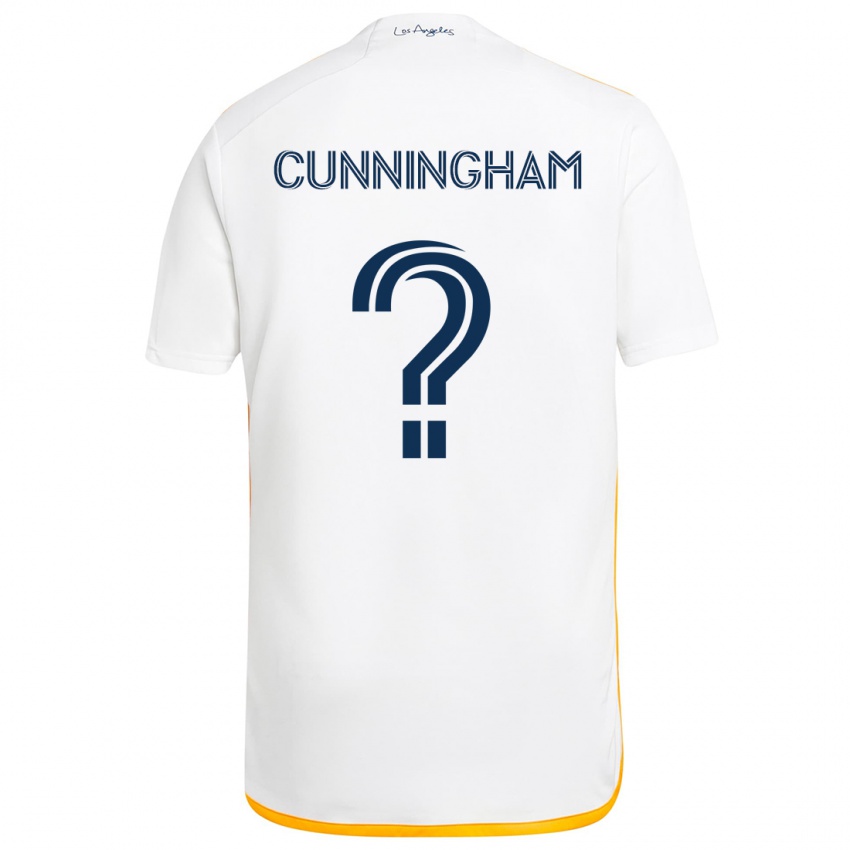 Kinderen Joaquin Cunningham #0 Wit Geel Thuisshirt Thuistenue 2024/25 T-Shirt