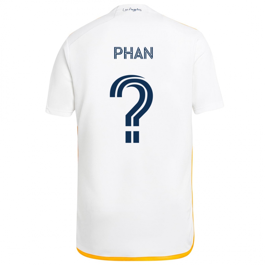 Kinderen Brett Phan #0 Wit Geel Thuisshirt Thuistenue 2024/25 T-Shirt