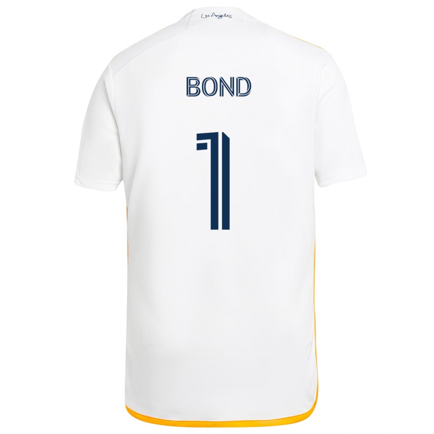 Kinderen Jonathan Bond #1 Wit Geel Thuisshirt Thuistenue 2024/25 T-Shirt