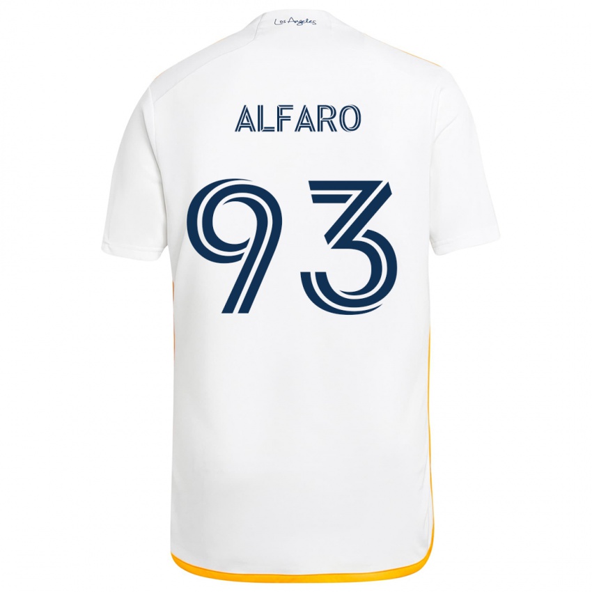 Kinderen Tony Alfaro #93 Wit Geel Thuisshirt Thuistenue 2024/25 T-Shirt