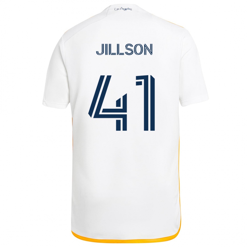 Kinderen Simon Jillson #41 Wit Geel Thuisshirt Thuistenue 2024/25 T-Shirt