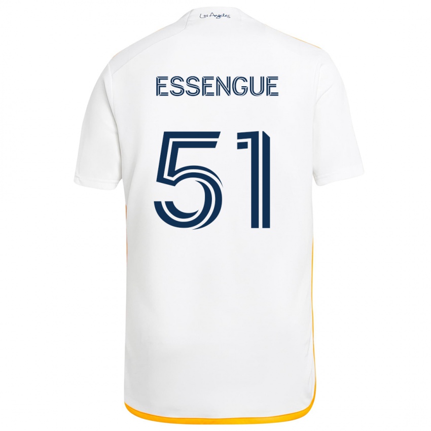 Kinderen Ascel Essengue #51 Wit Geel Thuisshirt Thuistenue 2024/25 T-Shirt