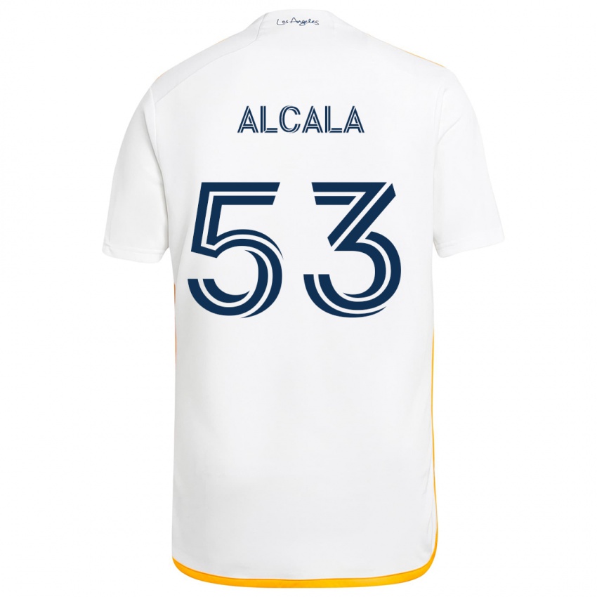 Kinderen Álex Alcalá #53 Wit Geel Thuisshirt Thuistenue 2024/25 T-Shirt