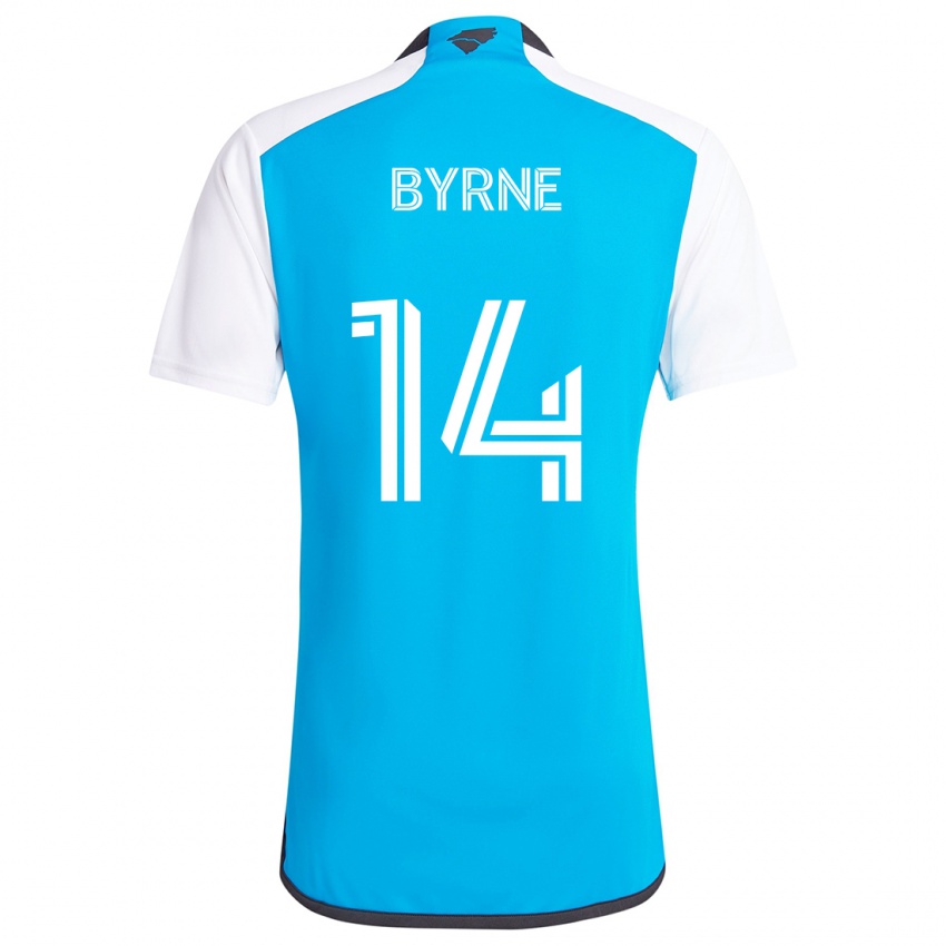 Kinderen Nathan Byrne #14 Blauw Wit Thuisshirt Thuistenue 2024/25 T-Shirt